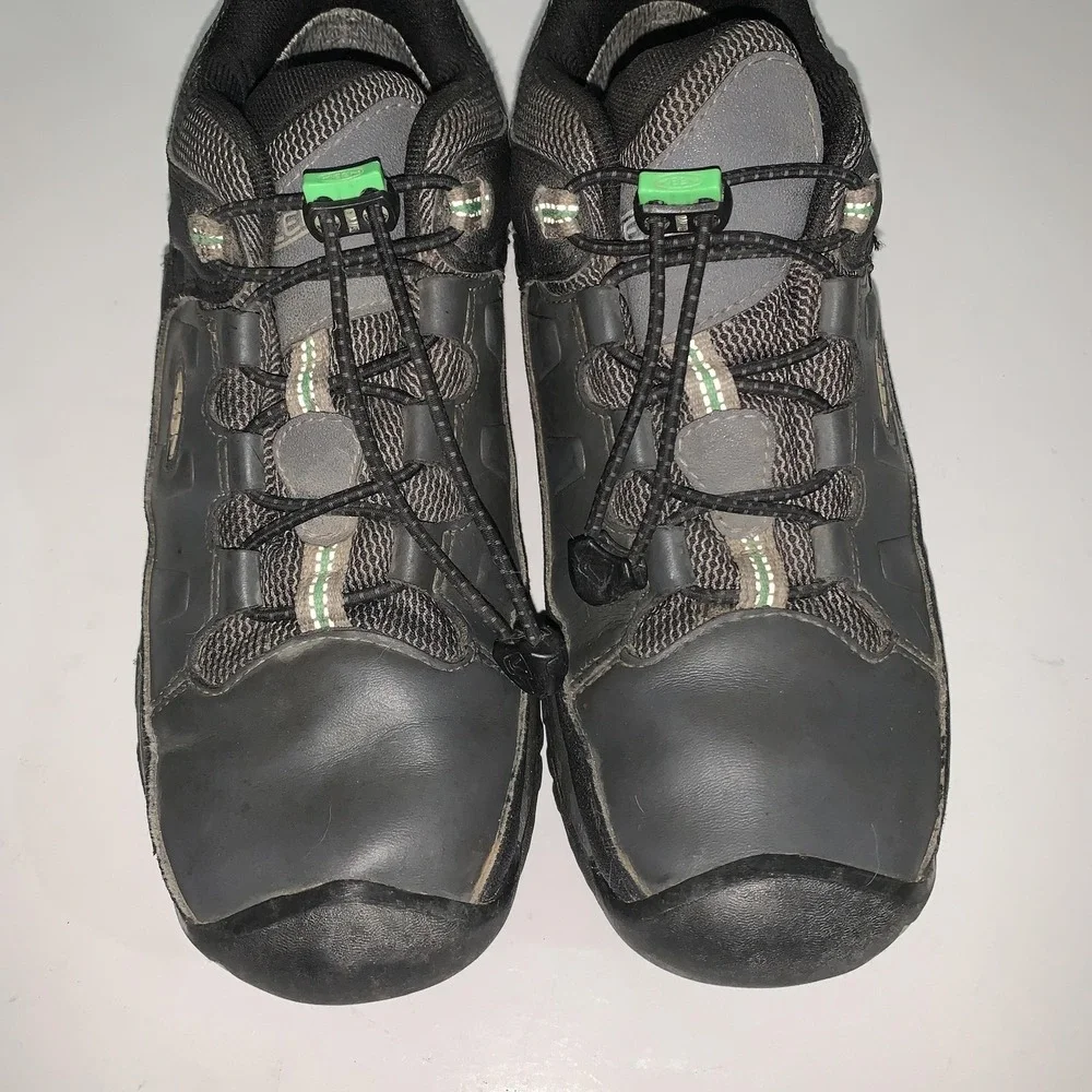 KEEN Targhee Big Kids Size 6 EU 38 Black Waterproof Hiking Sneakers 1024011